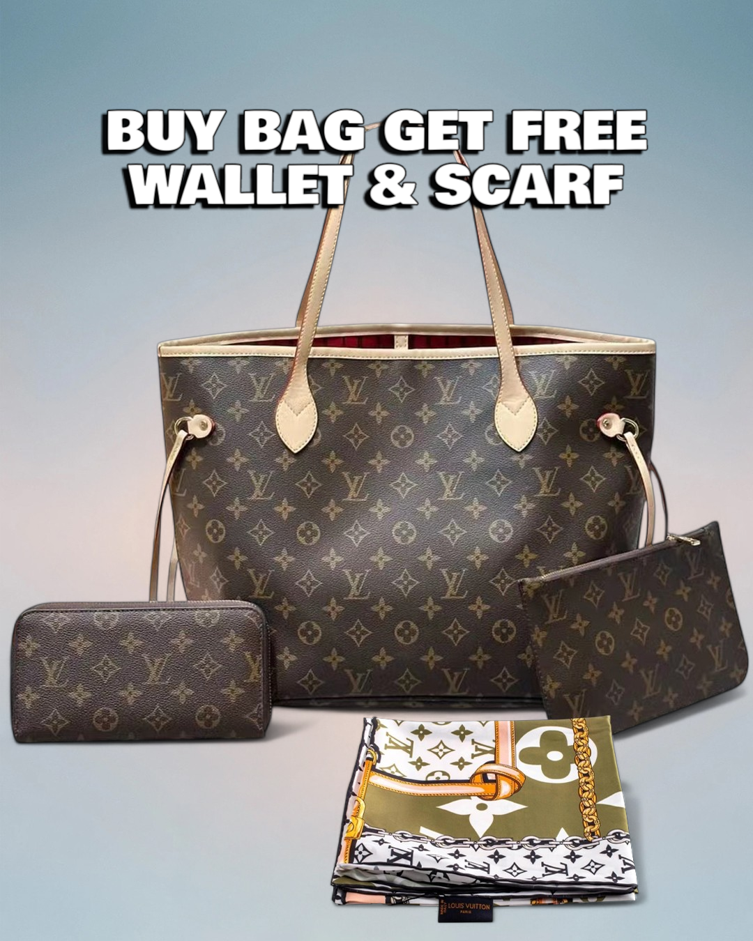 Louis Vuitton Brown Monogram Canvas Neverfull MM