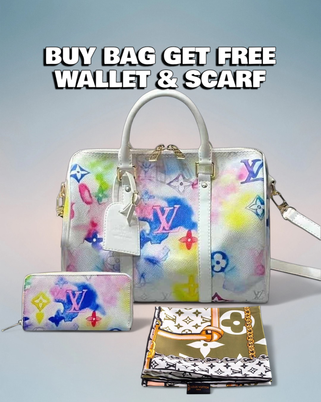 Louis Vuitton Cream Multicolor Monogram Canvas Speedy Bandoulière 30