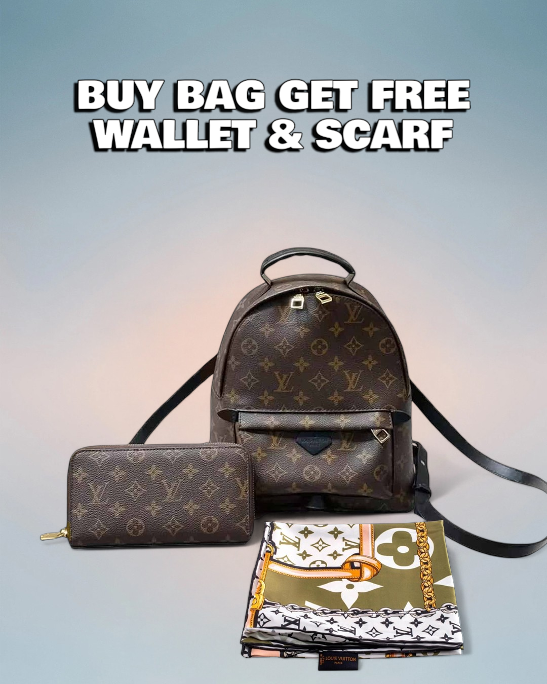 Louis Vuitton Brown Monogram Canvas Palm Springs