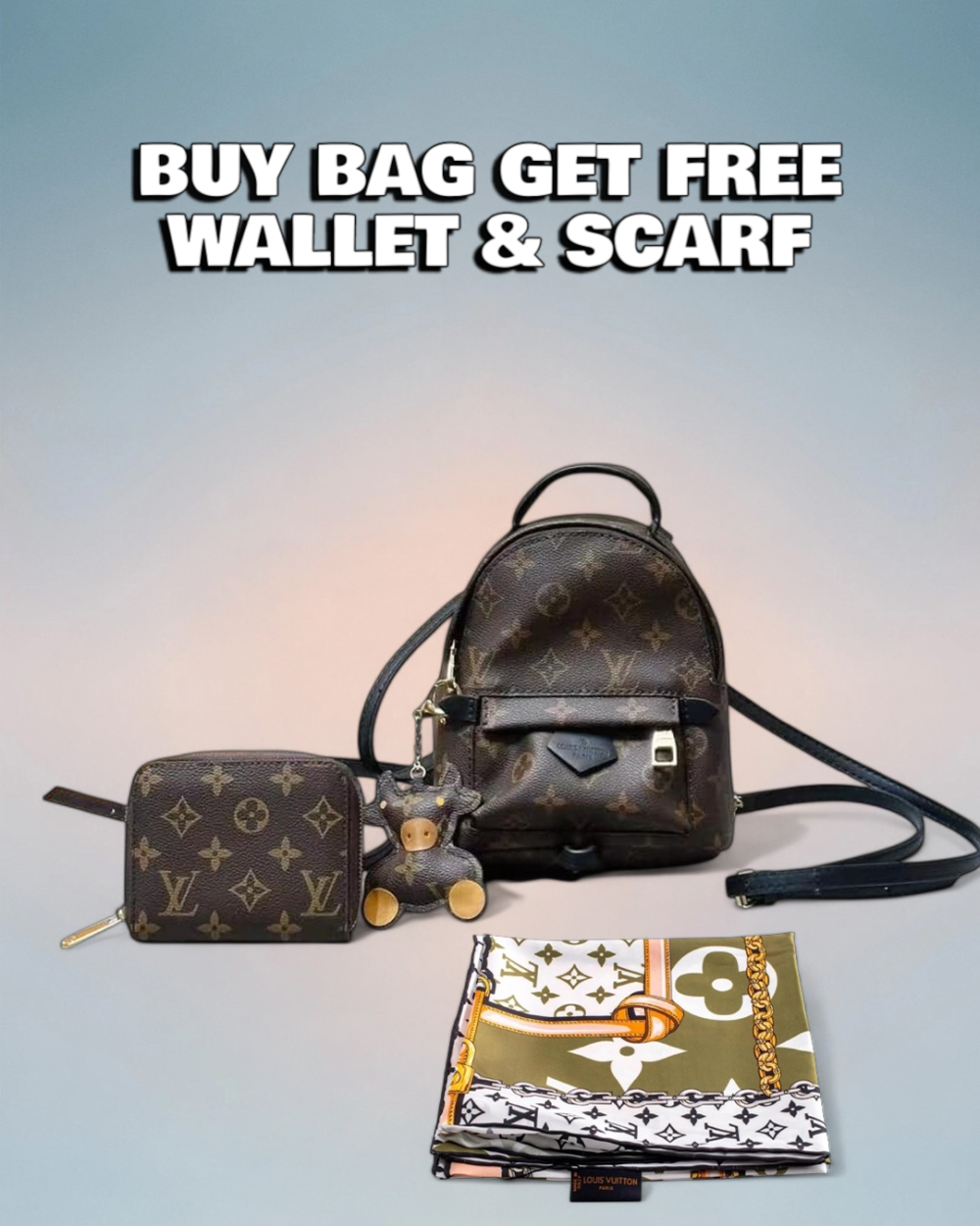 Louis Vuitton Brown Monogram Canvas Palm Springs