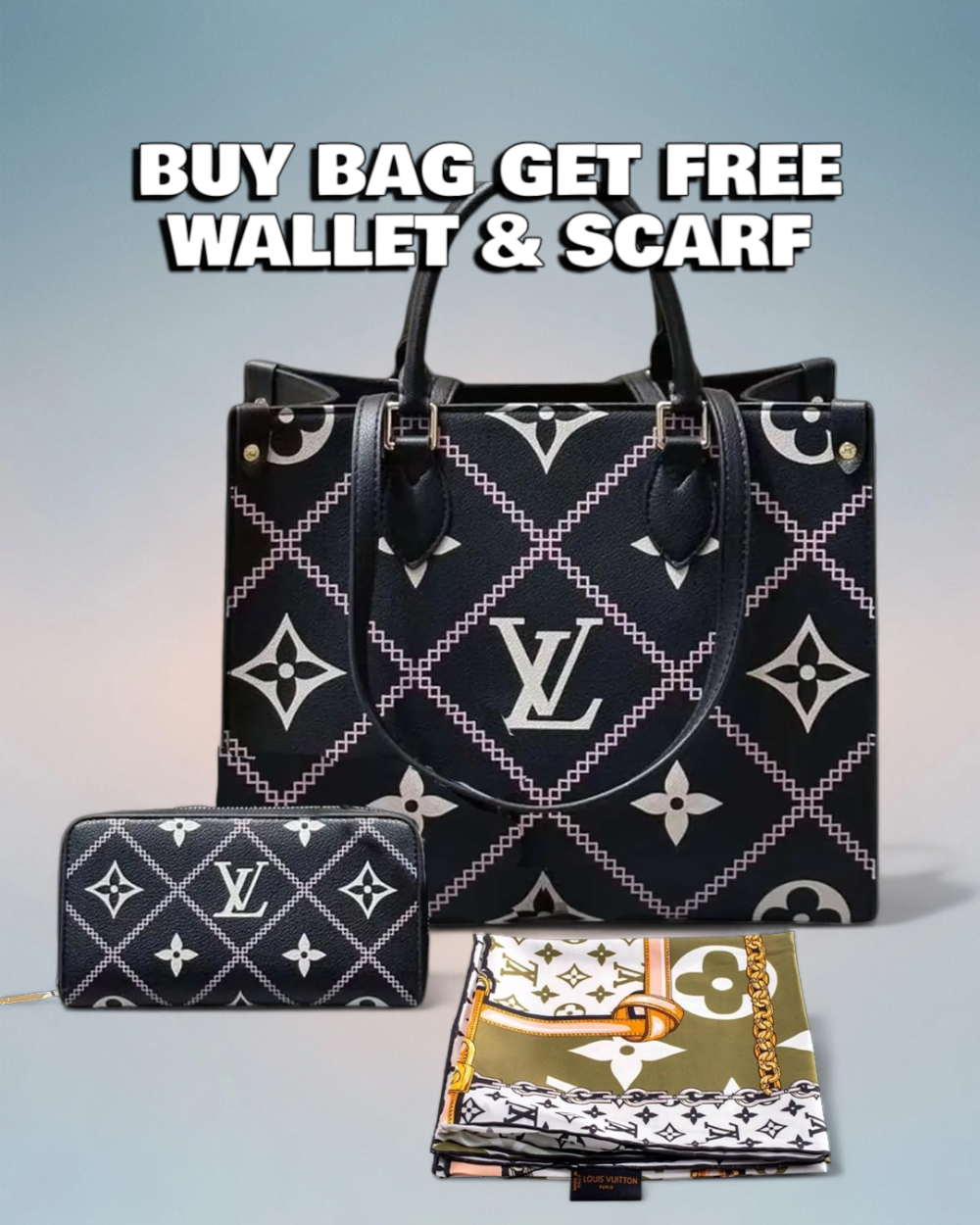 Louis Vuitton Black Reverse Monogram Onthego MM