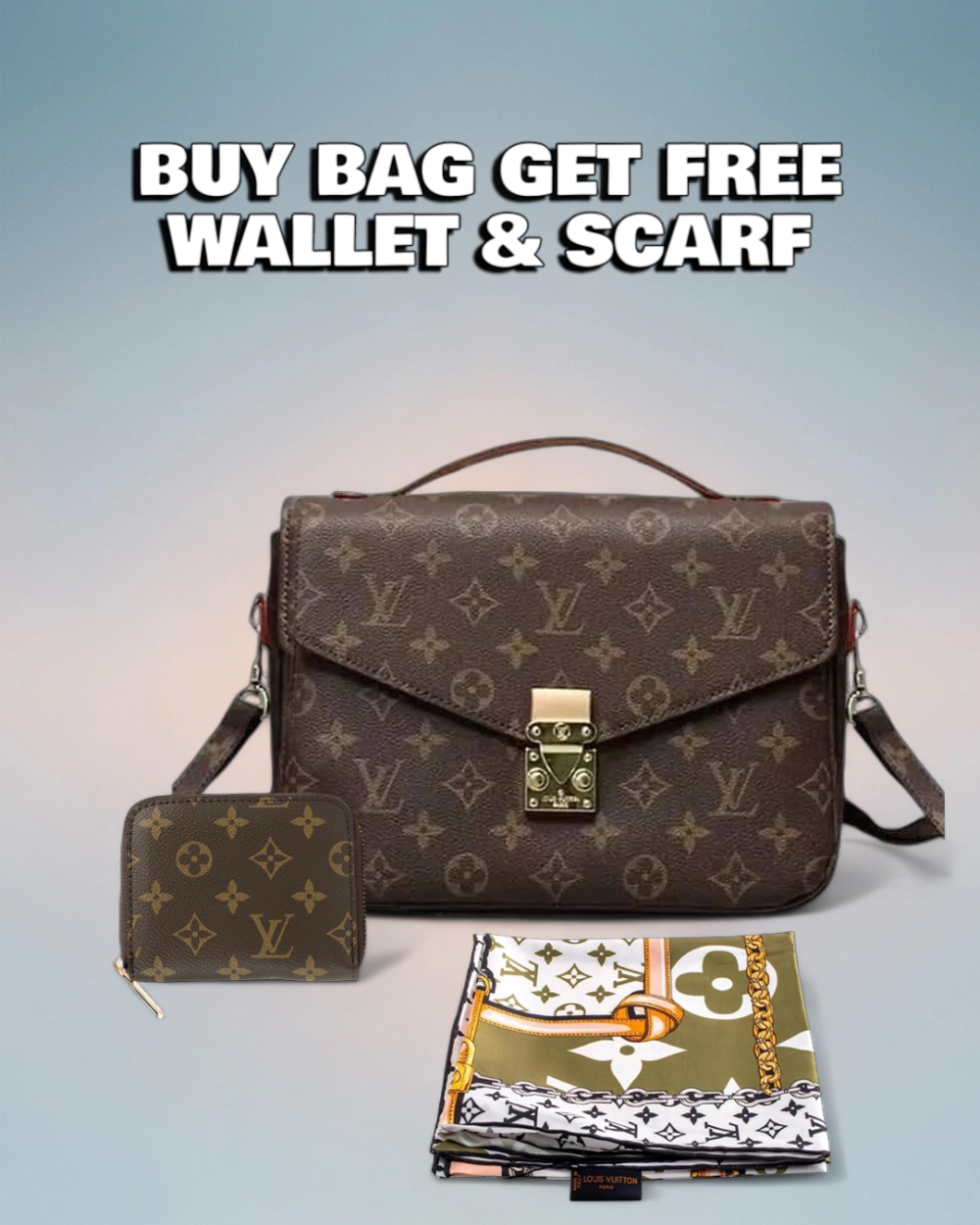 Louis Vuitton Brown Monogram Canvas Pochette Métis