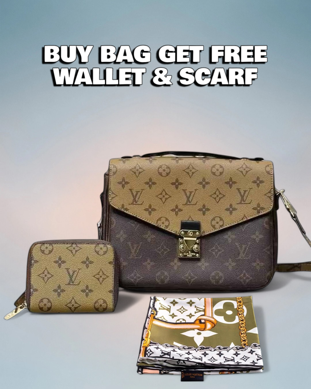 Louis Vuitton Brown Reverse Monogram Pochette Métis