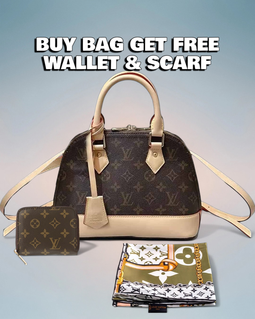 Louis Vuitton Brown Monogram Canvas Alma BB