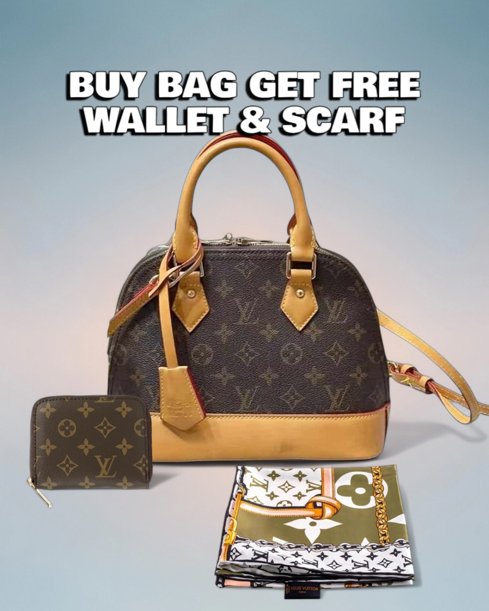 Louis Vuitton Brown Monogram Canvas Alma BB