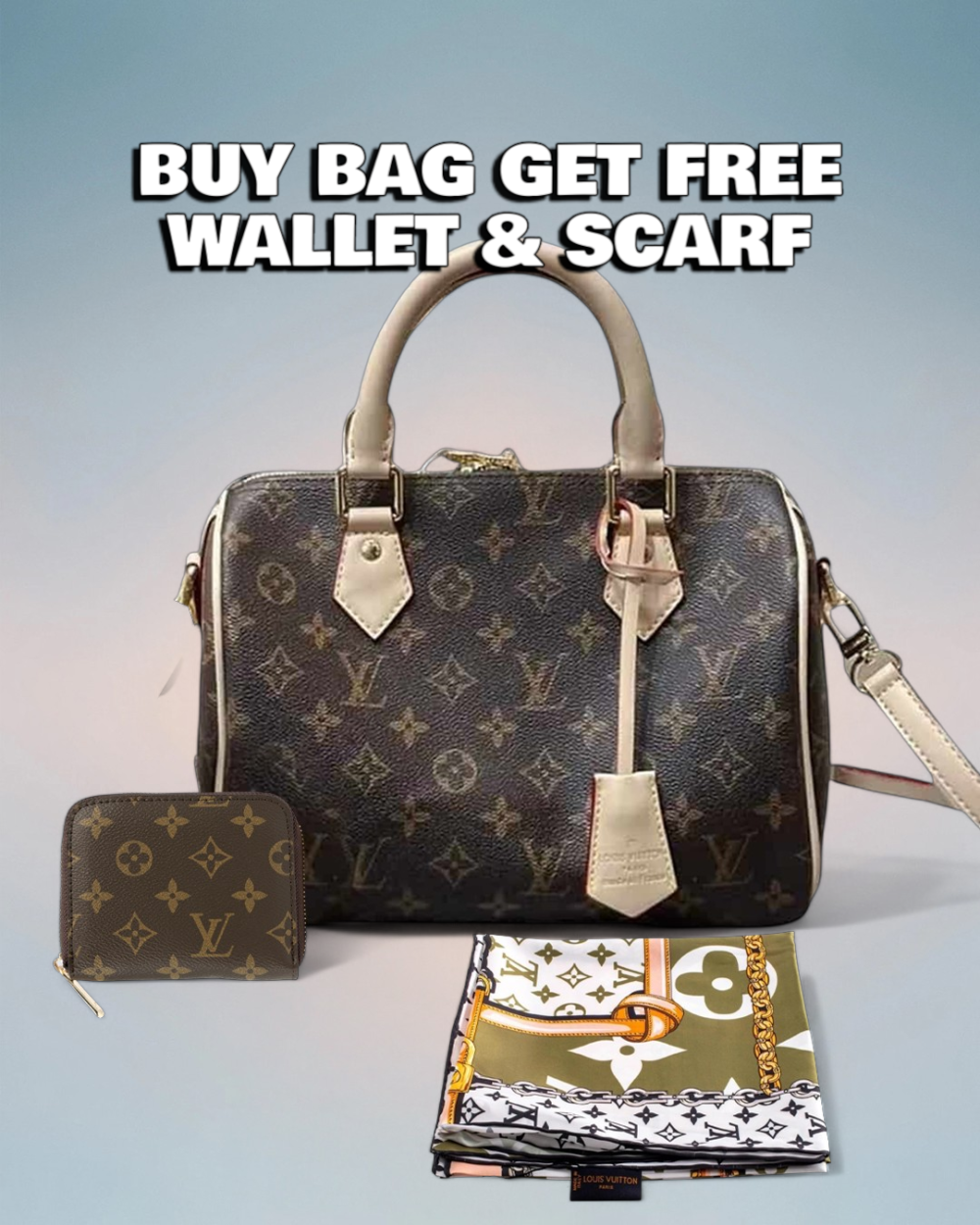 Louis Vuitton Brown Monogram Canvas Speedy Bandoulière 25
