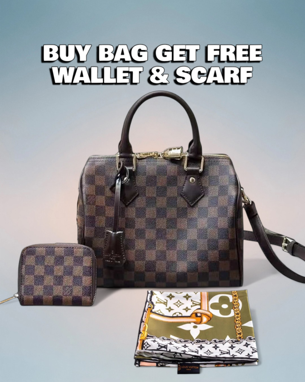 Louis Vuitton Brown Damier Ebene Speedy Bandoulière 25