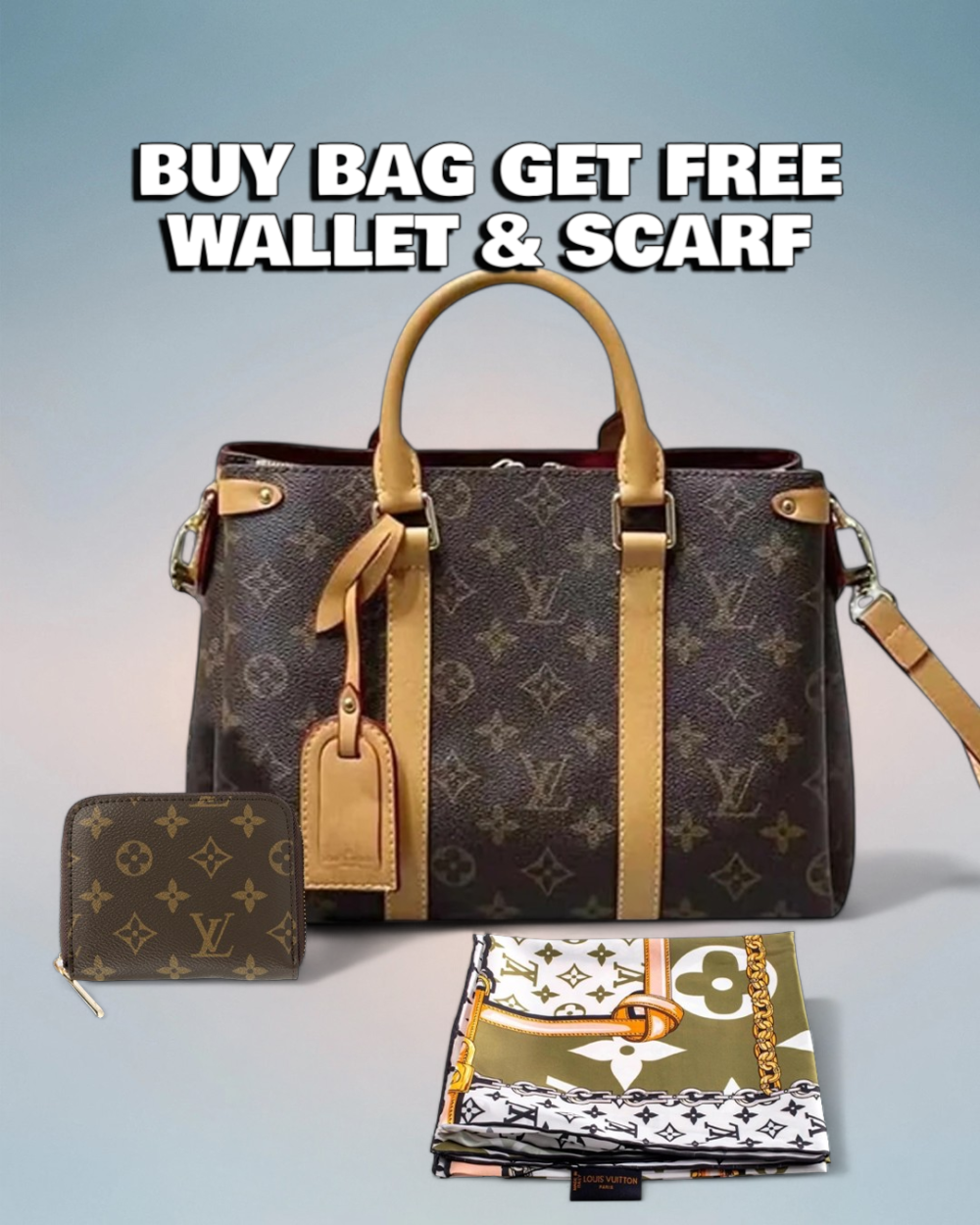 Louis Vuitton Brown Monogram Canvas Soufflot BB