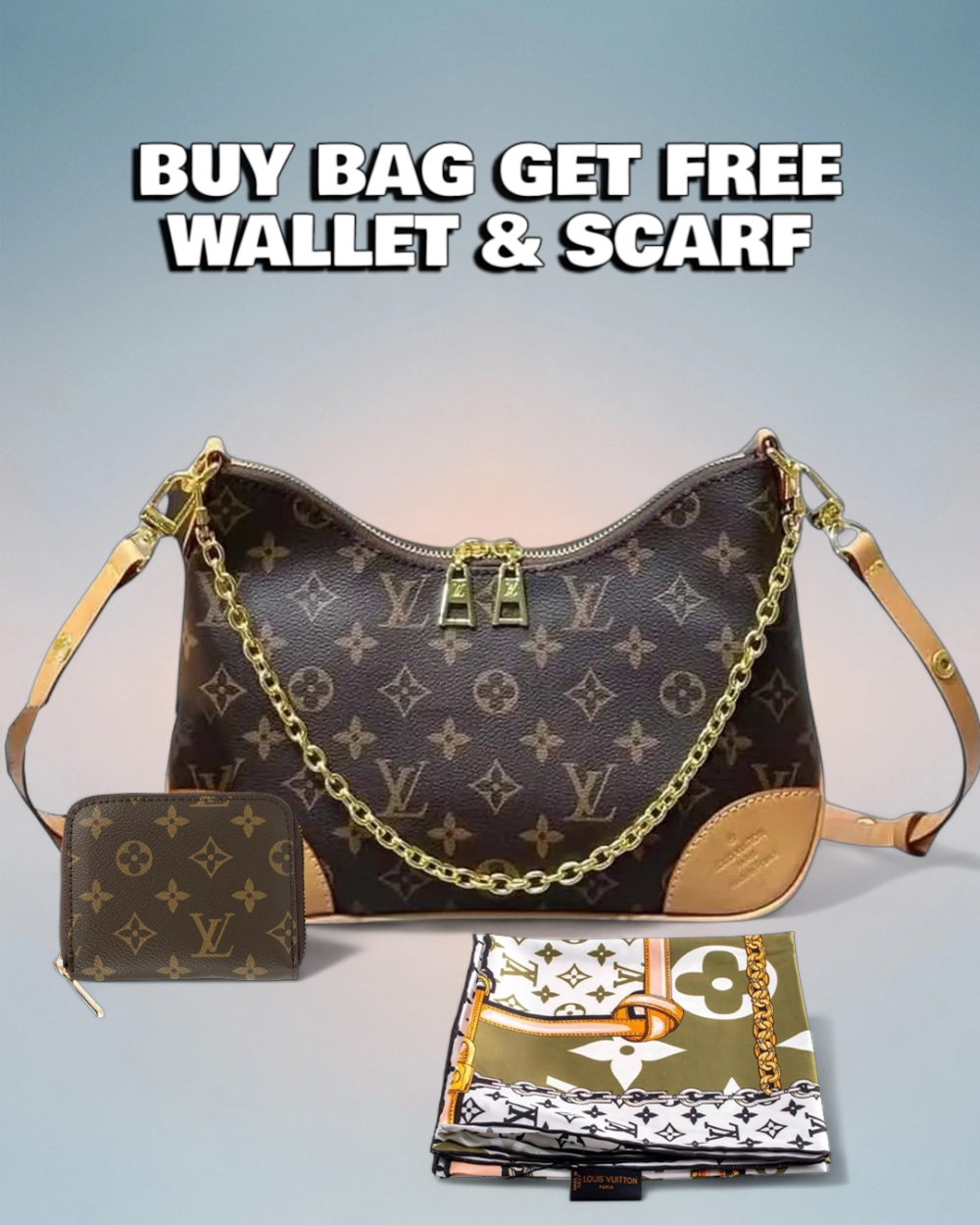Louis Vuitton Brown Monogram Canvas Boulogne