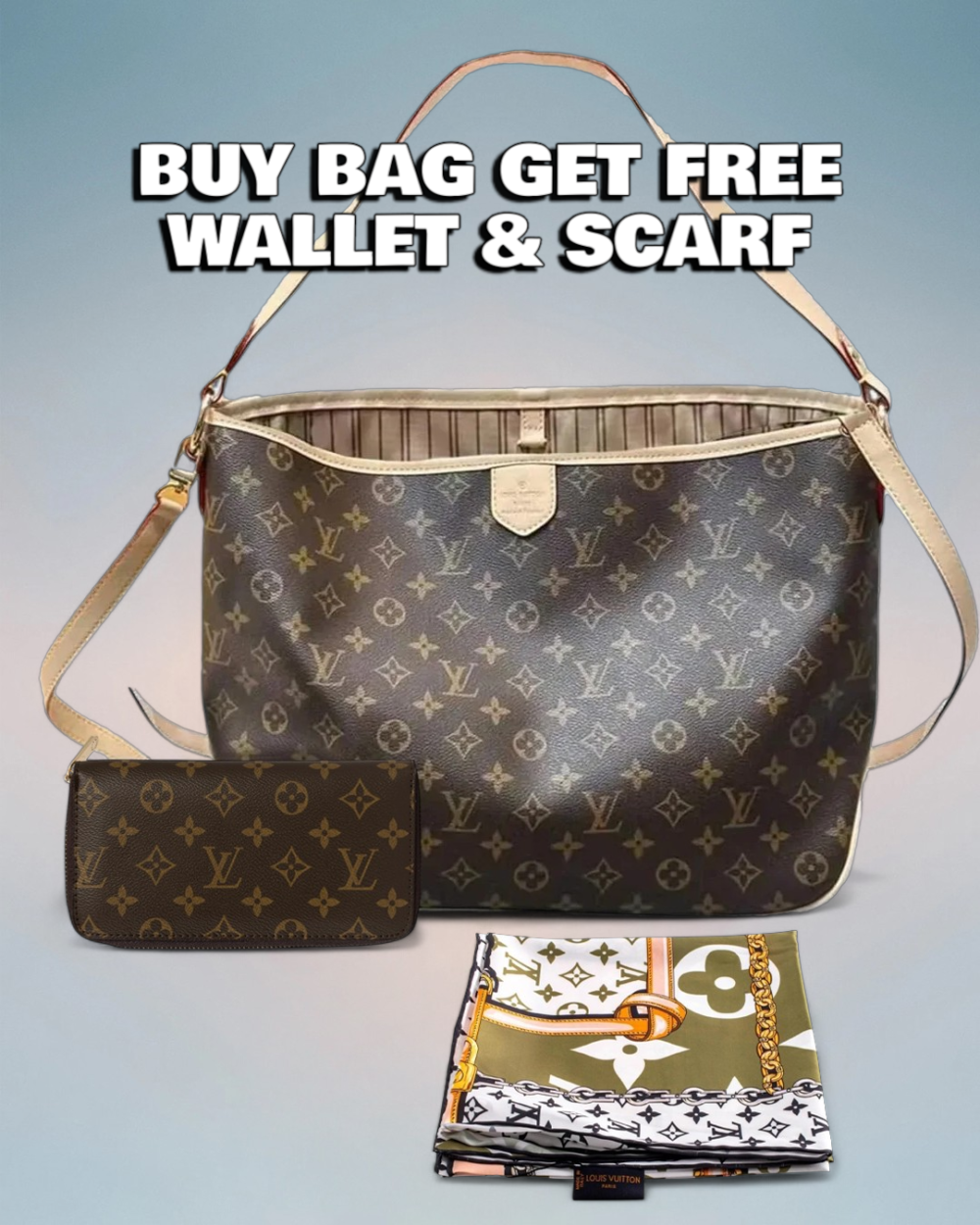 Louis Vuitton Brown Monogram Canvas Delightful MM