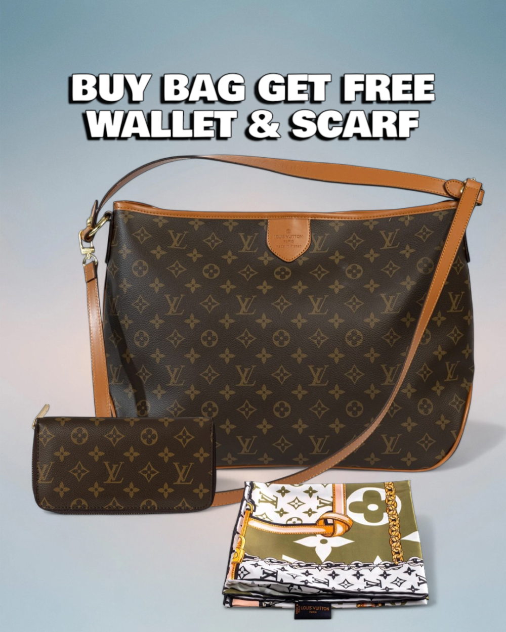 Louis Vuitton Brown Monogram Canvas Delightful MM