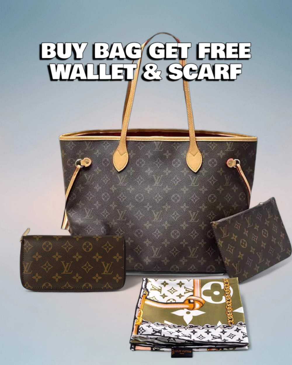 Louis Vuitton Brown Monogram Canvas Neverfull MM