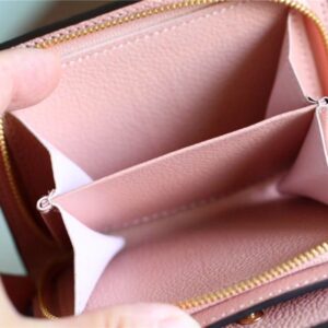 1:1 Replica Louis Vuitton Clea Wallet Monogram Empreinte Light Pink For Women, Women's Wallets 1.3in/11cm LV
