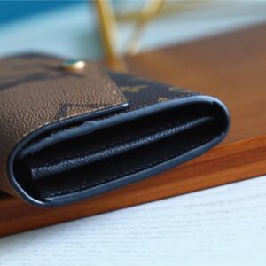1:1 Replica Louis Vuitton Sarah Wallet Monogram and Monogram Reverse Canvas For Women, Women's Wallets 7.5in/19cm LV M80726