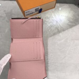 1:1 Replica Louis Vuitton Victorine Wallet Canvas Brown For Women, Women's Wallet 3.5in/9.5cm LV M62360