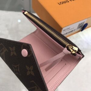 1:1 Replica Louis Vuitton Victorine Wallet Canvas Brown For Women, Women's Wallet 3.5in/9.5cm LV M62360