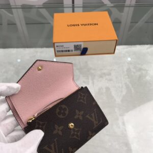 1:1 Replica Louis Vuitton Victorine Wallet Canvas Brown For Women, Women's Wallet 3.5in/9.5cm LV M62360