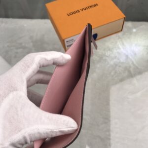 1:1 Replica Louis Vuitton Victorine Wallet Canvas Brown For Women, Women's Wallet 3.5in/9.5cm LV M62360