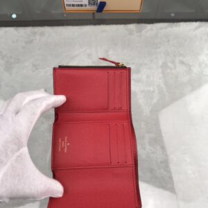1:1 Replica Louis Vuitton Victorine Wallet In Monogram Canvas Red For Women, Women's Wallet 12cm LV M41938