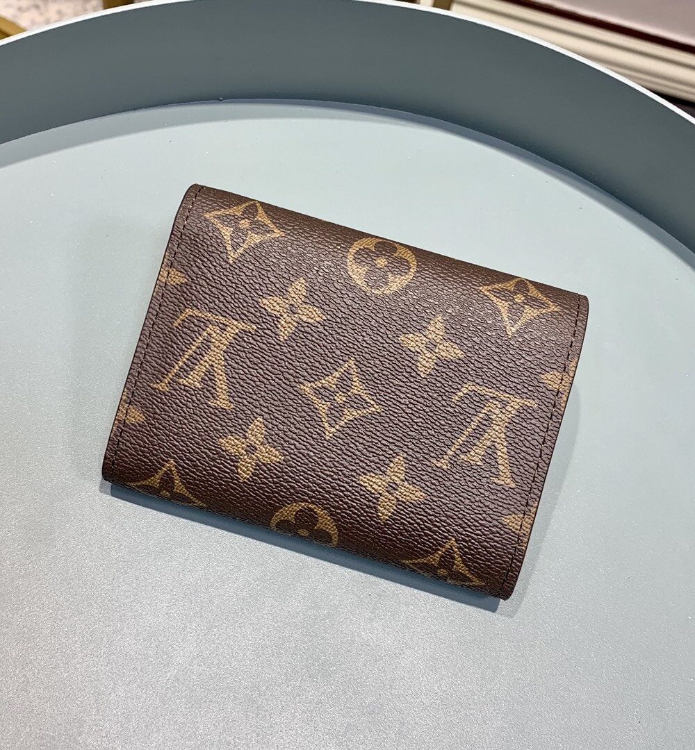 1:1 Replica Louis Vuitton Victorine Wallet Monogram Canvas Brown For Women, Women's Wallet 4.7in/12cm LV