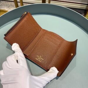 1:1 Replica Louis Vuitton Victorine Wallet Monogram Canvas For Women, Women's Wallet 4.7in/12cm LV M62472