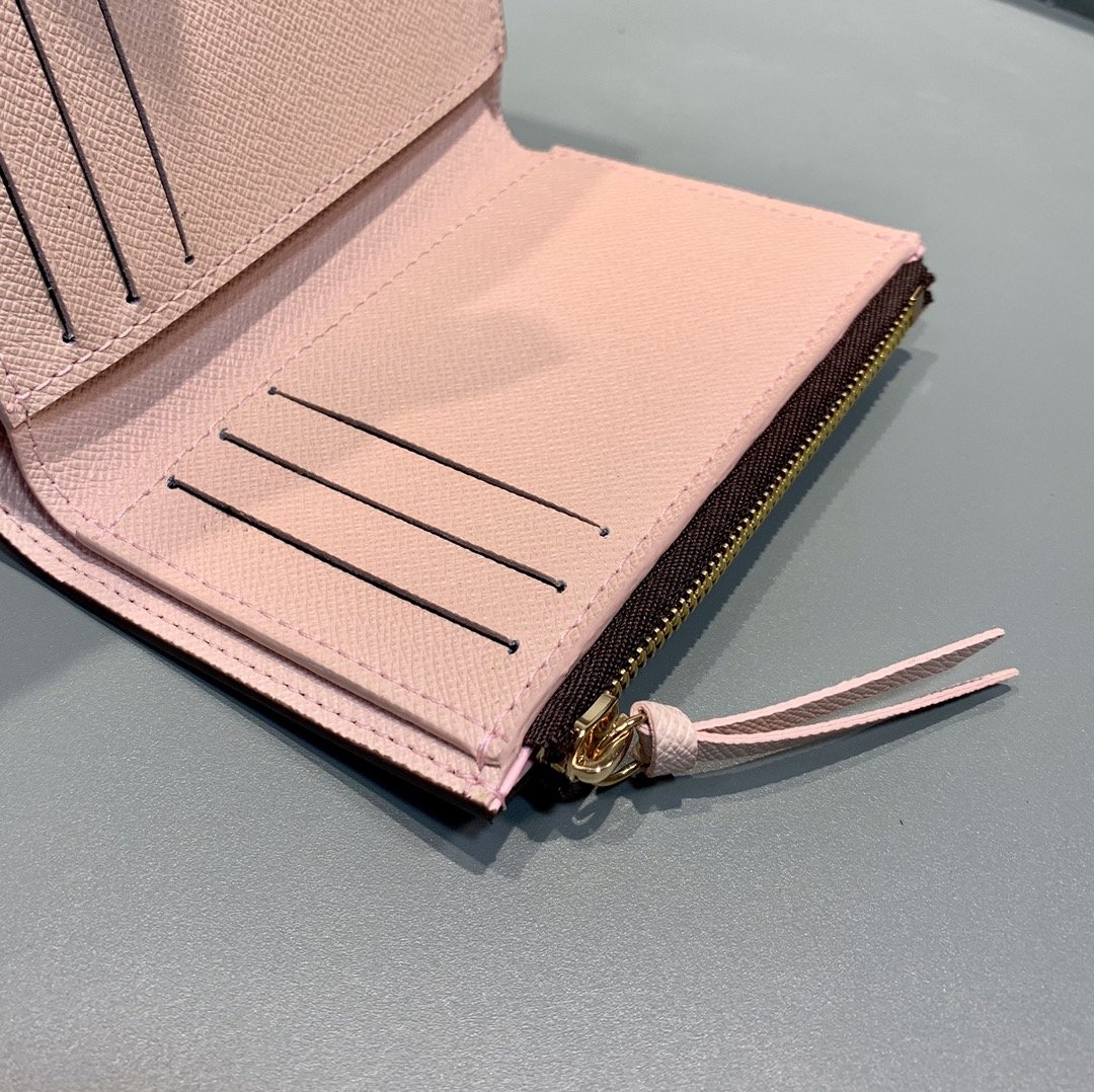 1:1 Replica Louis Vuitton Victorine Wallet Monogram Canvas Rose Ballerine Pink For Women, Women's Wallet 4.7in/12cm LV M62360 - Image 6
