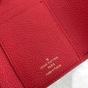 1:1 Replica Louis Vuitton Victorine Wallet Monogram Empreinte Red For Women, Women's Wallets 4.7in/12cm LV