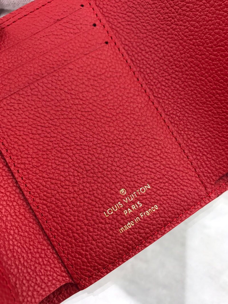 1:1 Replica Louis Vuitton Victorine Wallet Monogram Empreinte Red For Women, Women's Wallets 4.7in/12cm LV - Image 2