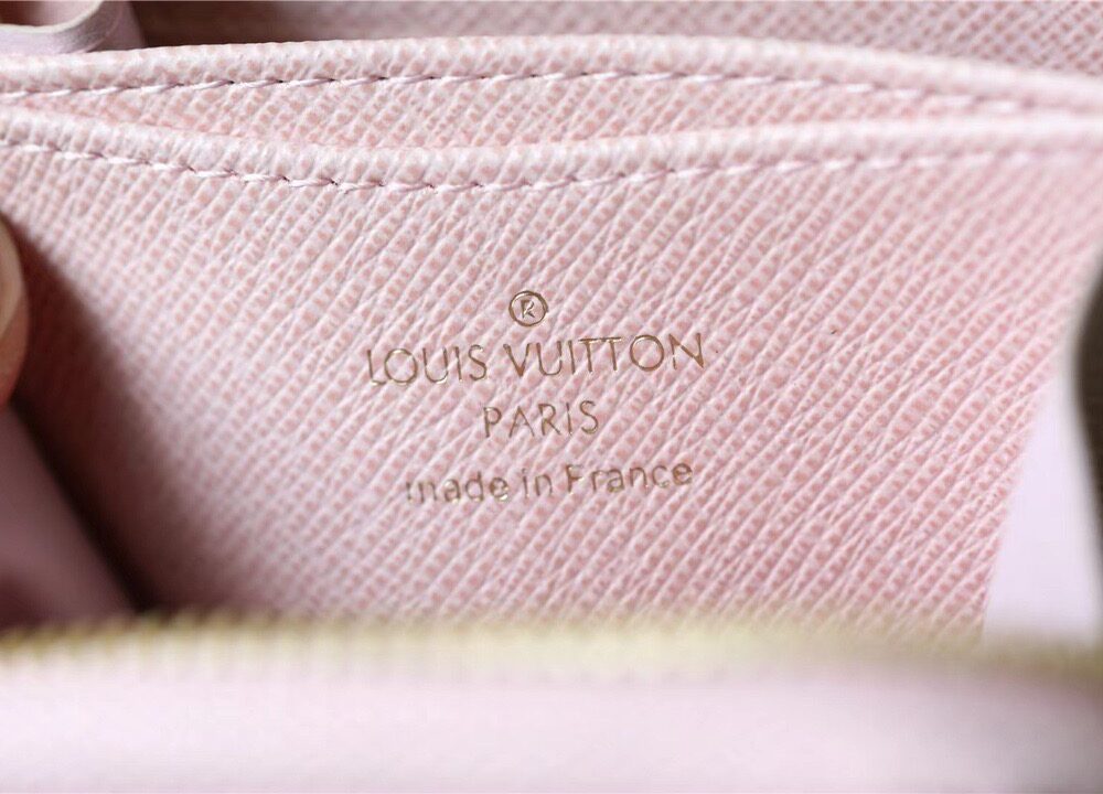 1:1 Replica Louis Vuitton Zippy Coin Purse Monogram Jacquard Denim Pink For Women, Women's Wallets 4.3in/11cm LV