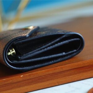 1:1 Replica Louis Vuitton Zoe Wallet Monogram and Monogram Reverse Canvas For Women, Women's Wallets 3.7in/9.5cm LV M80725