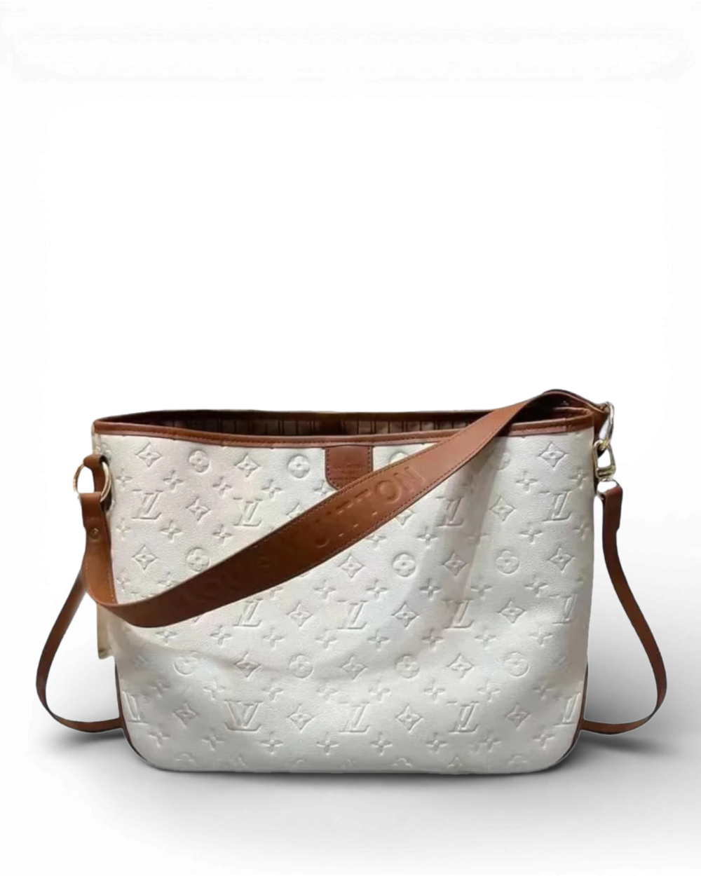 Louis Vuitton Cream Monogram Empreinte Delightful MM