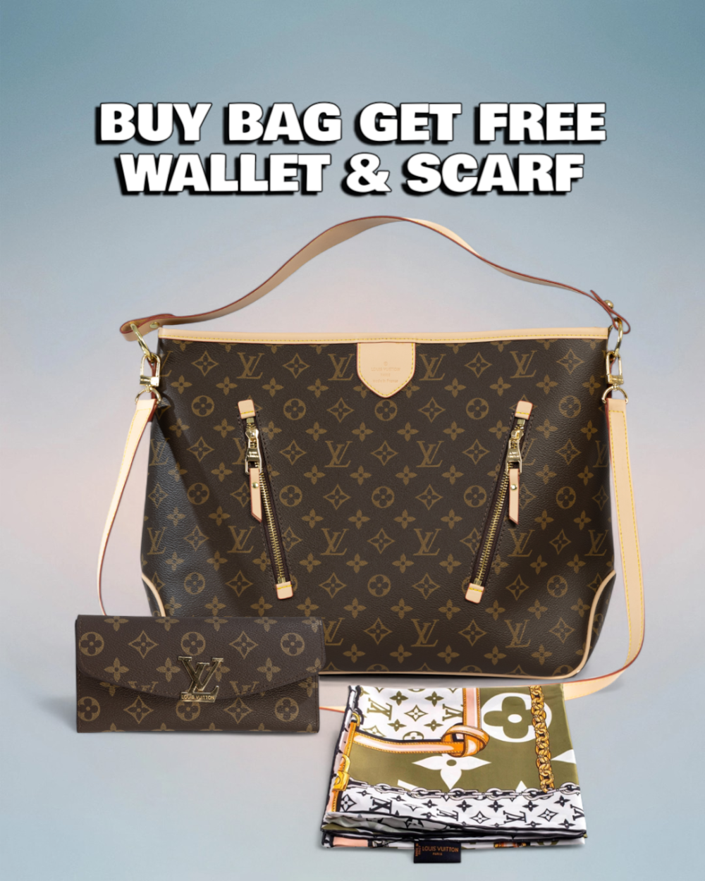Louis Vuitton Brown Monogram Canvas Delightful MM