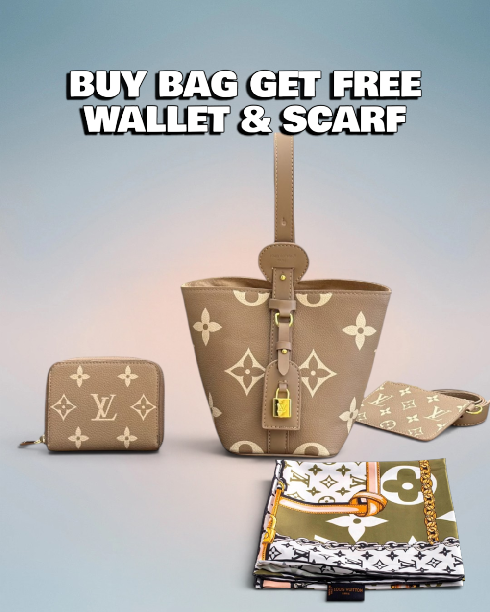 Louis Vuitton Tan Giant Monogram All In BB