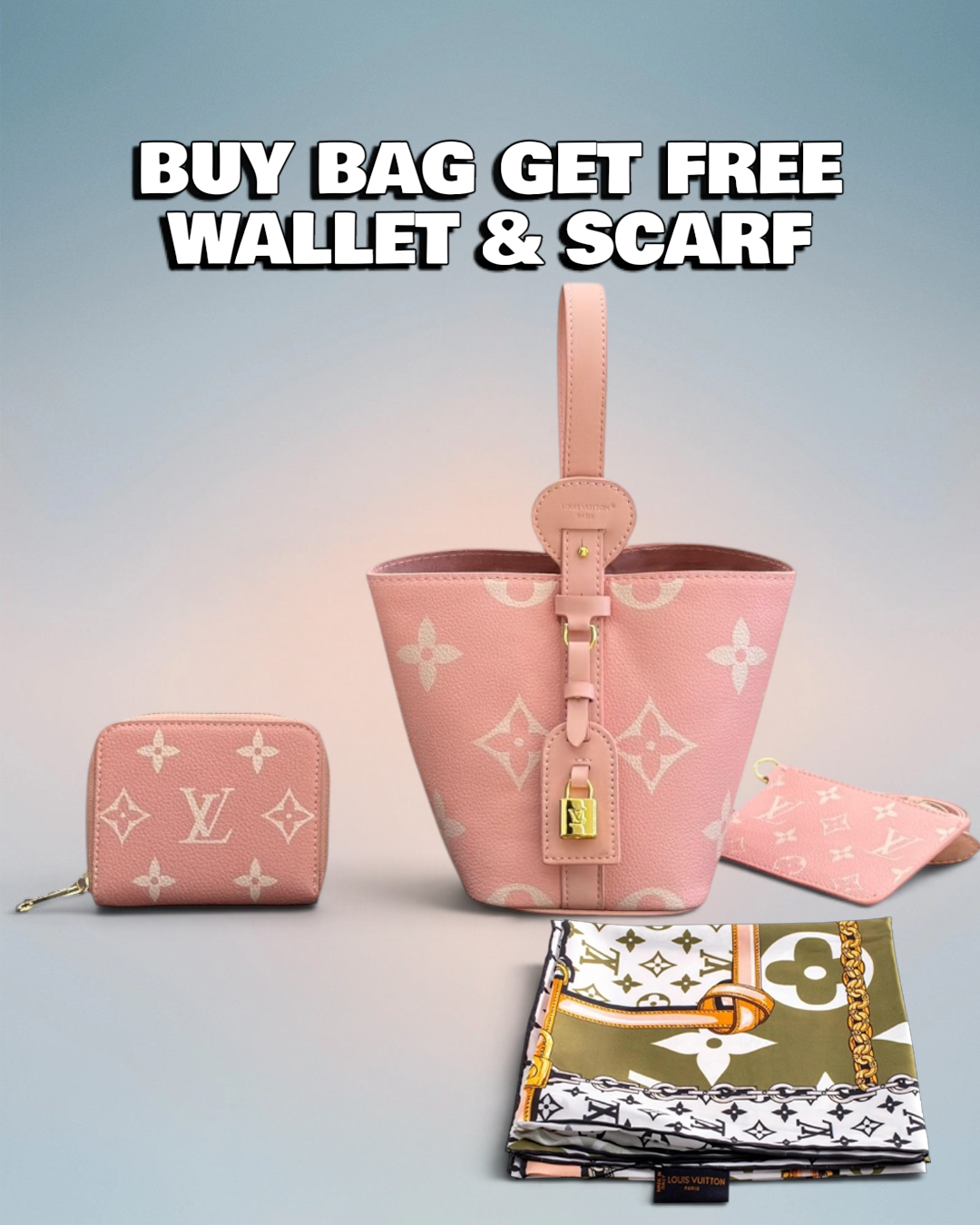 Louis Vuitton Rose Pink Giant Monogram All In BB