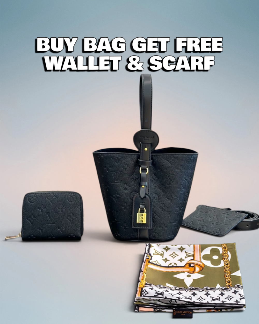 Louis Vuitton Black Monogram Empreinte All In BB