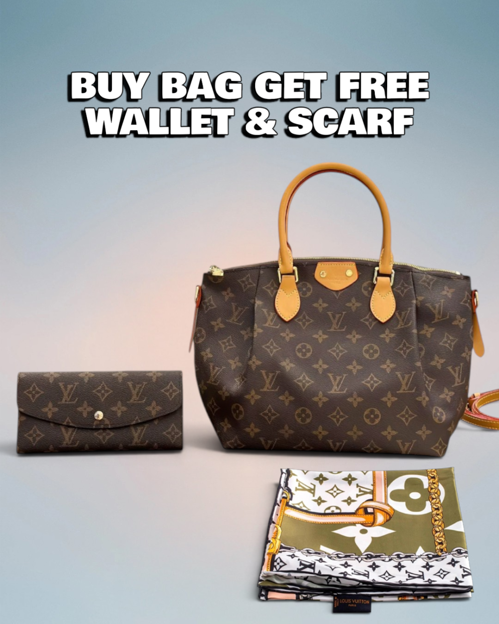 Louis Vuitton Brown Monogram Canvas Turenne PM