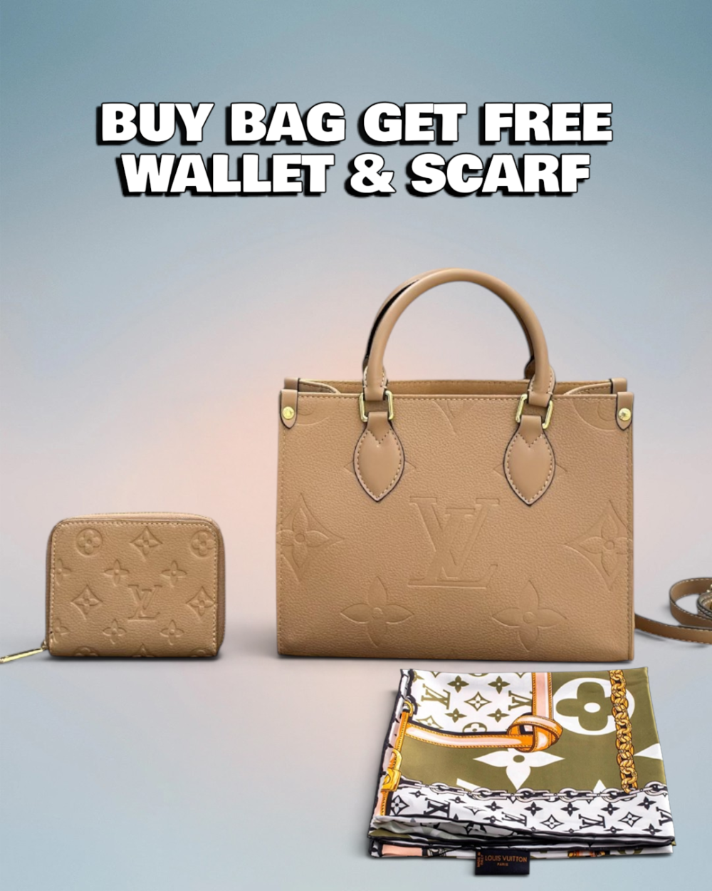 Louis Vuitton Caramel Monogram Empreinte Onthego PM