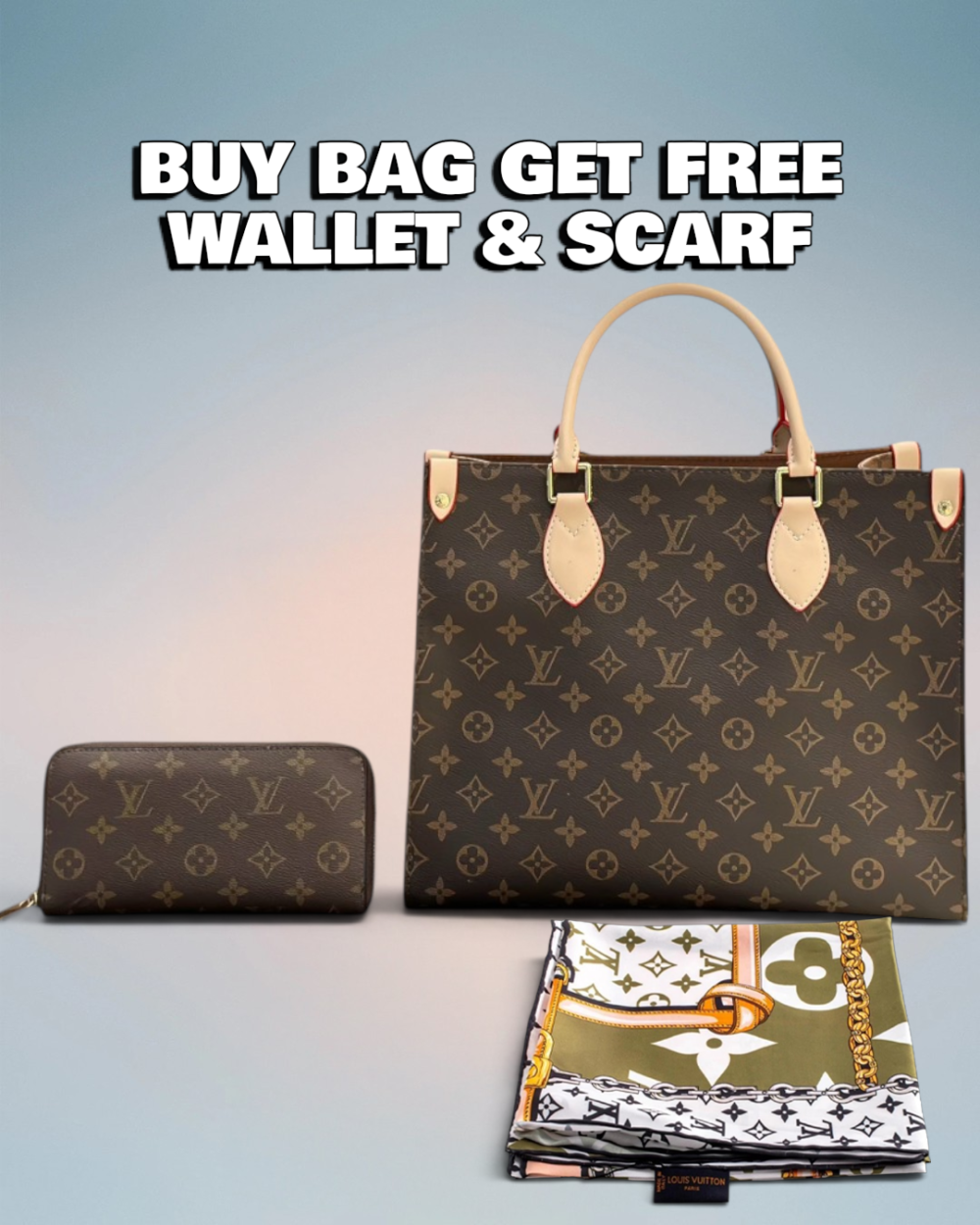 Louis Vuitton Brown Monogram Canvas Onthego MM