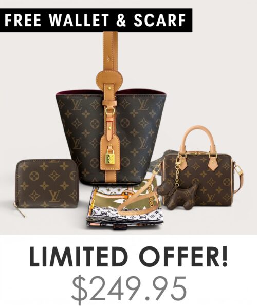 Bag + Nano speedy + Gifts (Free LV Wallet + Free LV Silk Scarf)