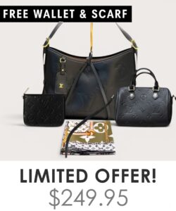 Big bag + Nano speedy + Gifts (Free LV Wallet + Free LV Silk Scarf)