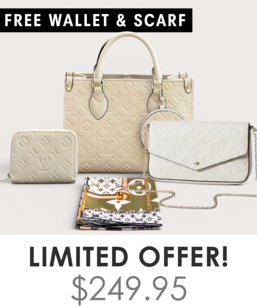 Bag + Pochette Felicie + Gifts(Free LV Wallet + Free LV Silk Scarf)