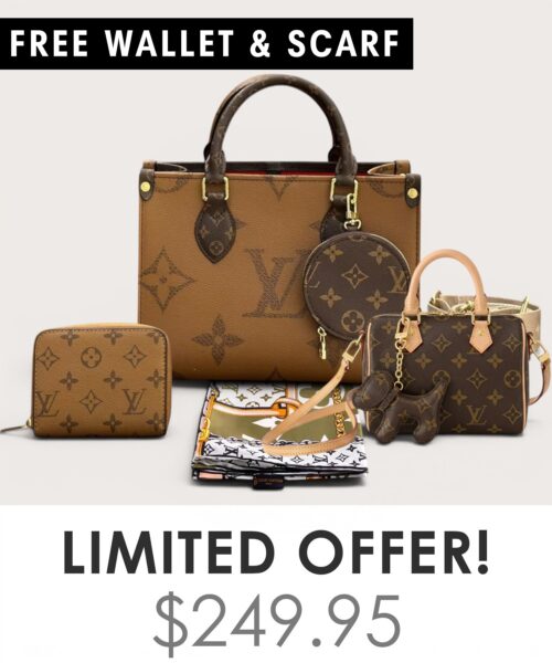 Bag + Nano speedy + Gifts (Free LV Wallet + Free LV Silk Scarf)