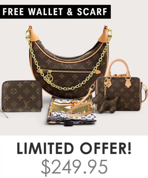 Bag + Nano speedy + Gifts (Free LV Wallet + Free LV Silk Scarf)