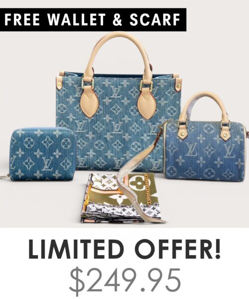 Bag + Nano speedy + Gifts (Free LV Wallet + Free LV Silk Scarf)