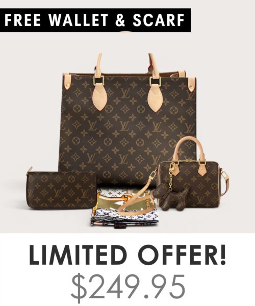 Bag + Nano speedy + Gifts (Free LV Wallet + Free LV Silk Scarf)