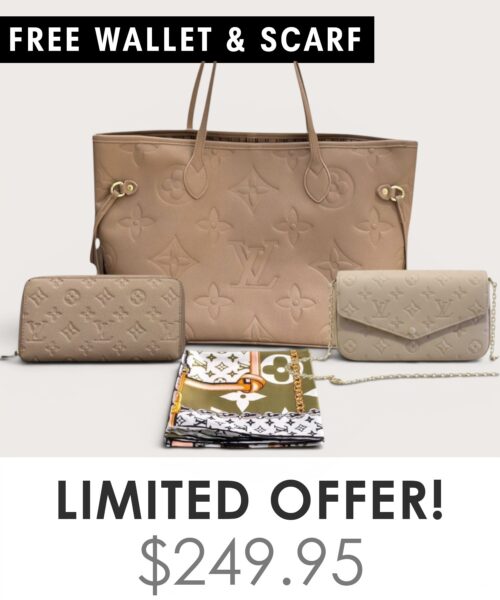 Big bag + Pochette Felicie Mini + Gifts(Free LV Wallet + Free LV Silk Scarf)