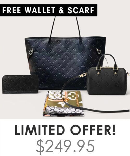 Big bag + Nano speedy + Gifts (Free LV Wallet + Free LV Silk Scarf)