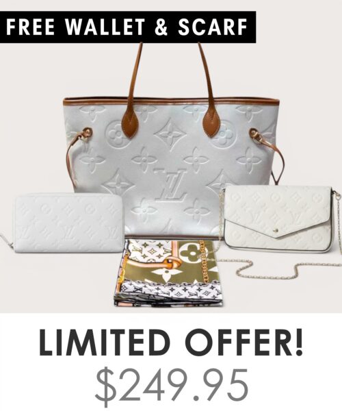 Bag + Pochette Felicie + Gifts(Free LV Wallet + Free LV Silk Scarf)