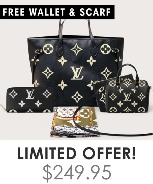 Bag + Nano speedy + Gifts (Free LV Wallet + Free LV Silk Scarf)