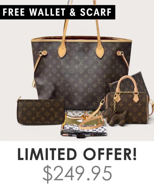 Bag + Nano speedy + Gifts (Free LV Wallet + Free LV Silk Scarf)